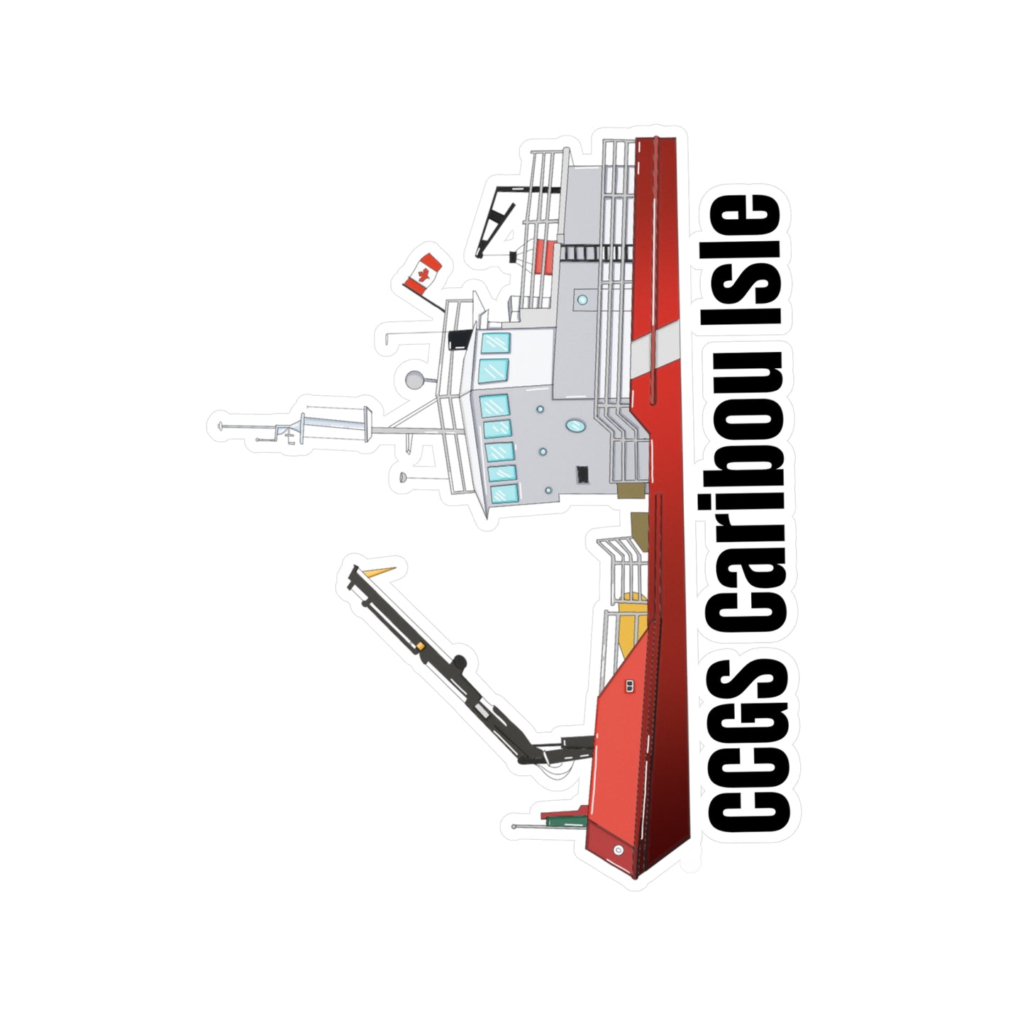 CCGS Caribou Isle Decal